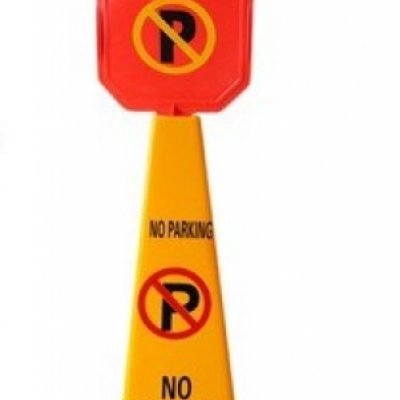 Plastic No parking Cone Sign